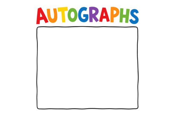 Autographs Frame Template