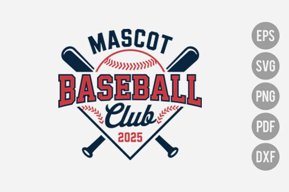 Baseball Team Template SVG: Graphics for T-Shirt Designs