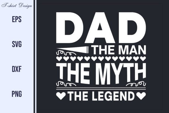 Fathers Day Typography T-shirt Template: Graphics for Local Branding