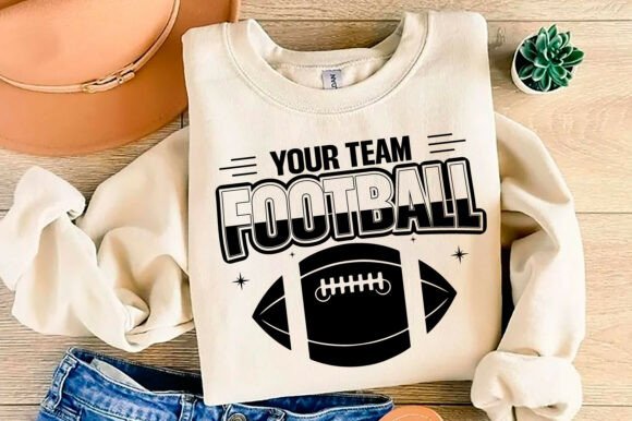 Football Team Template SVG: Graphics for T-Shirt Designs