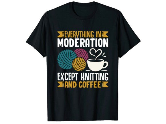 Funny Knitting Survival T-Shirt Design