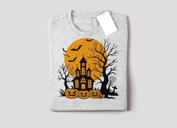 Halloween T-Shirt Template: Graphics for Bold T-Shirts