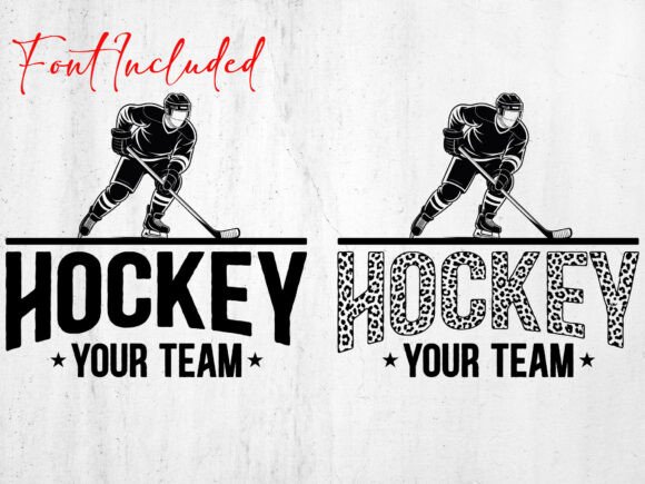 Hockey Team SVG Template: Graphics for T-Shirt Designs