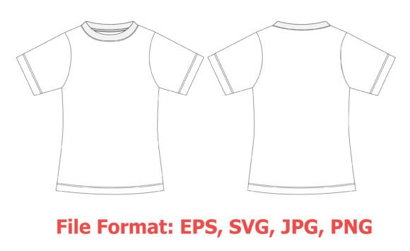 Ladies’ T-Shirt Graphics Template