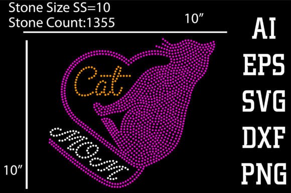 Mom Rhinestone Template: Graphics for T-Shirt Designs