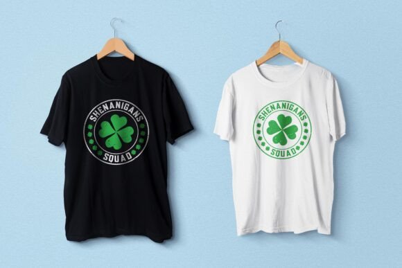 Shenanigans Squad T-Shirt Template: Graphics for Festive T-Shirt Designs
