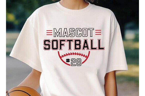 Softball Team Template: Graphics for T-Shirt Designs