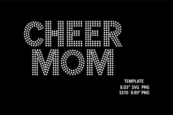 Sparkling Cheer Mom Graphics for T-Shirt Designs